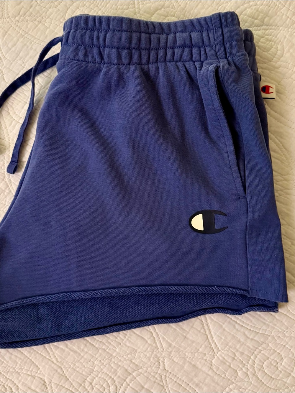 Champion Women's Navy Drawstring Athletic Shorts